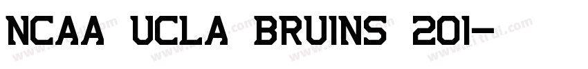 NCAA UCLA Bruins 201字体转换